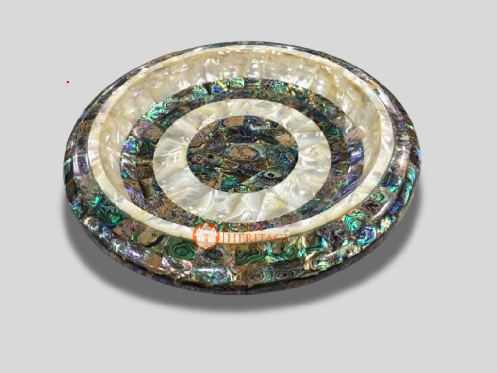 Abalone Pauashell & Mother of Pearls Decorative Fruit Bowl